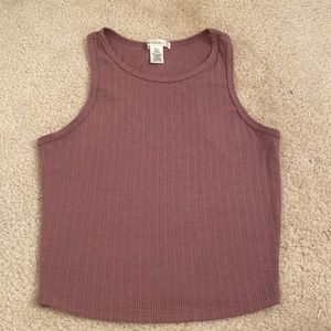 Woman’s Juniors Mauve Halter Tank Top